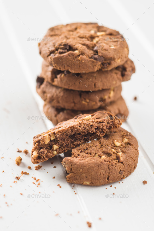 Tasty chocolate cookies. Stock Photo by jirkaejc PhotoDune